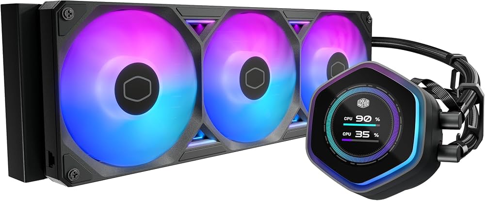 MasterLiquid Atmos II LCD 360mm ARGB CPU Liquid Cooler