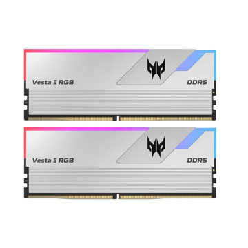 Predator Vesta II RGB 64GB (32GBx2) DDR5 6000MHz Desktop Ram Silver (BL-9BWWR-371)