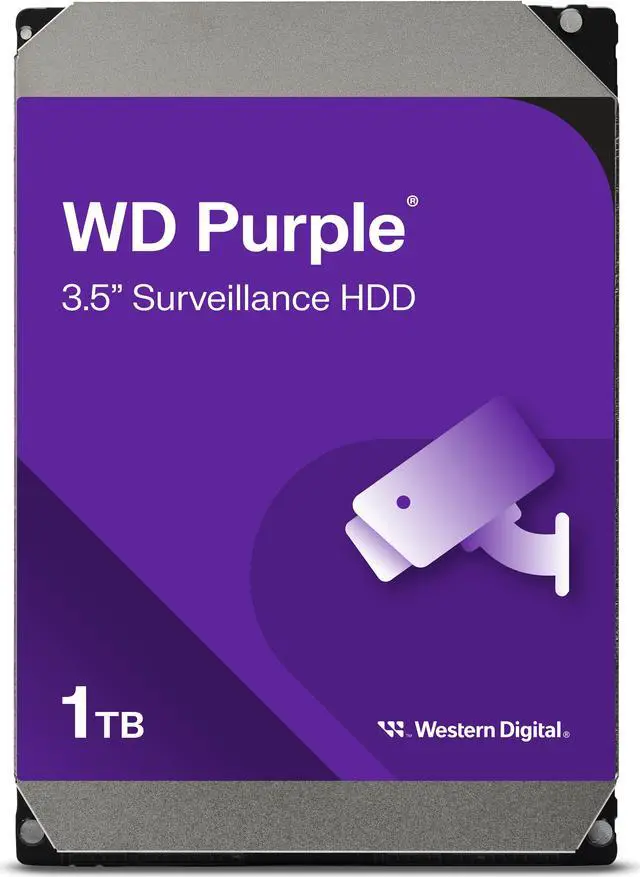 PURPLE 1TB 5400 RPM SURVEILLANCE DESKTOP HARD DRIVE WD10PURZ