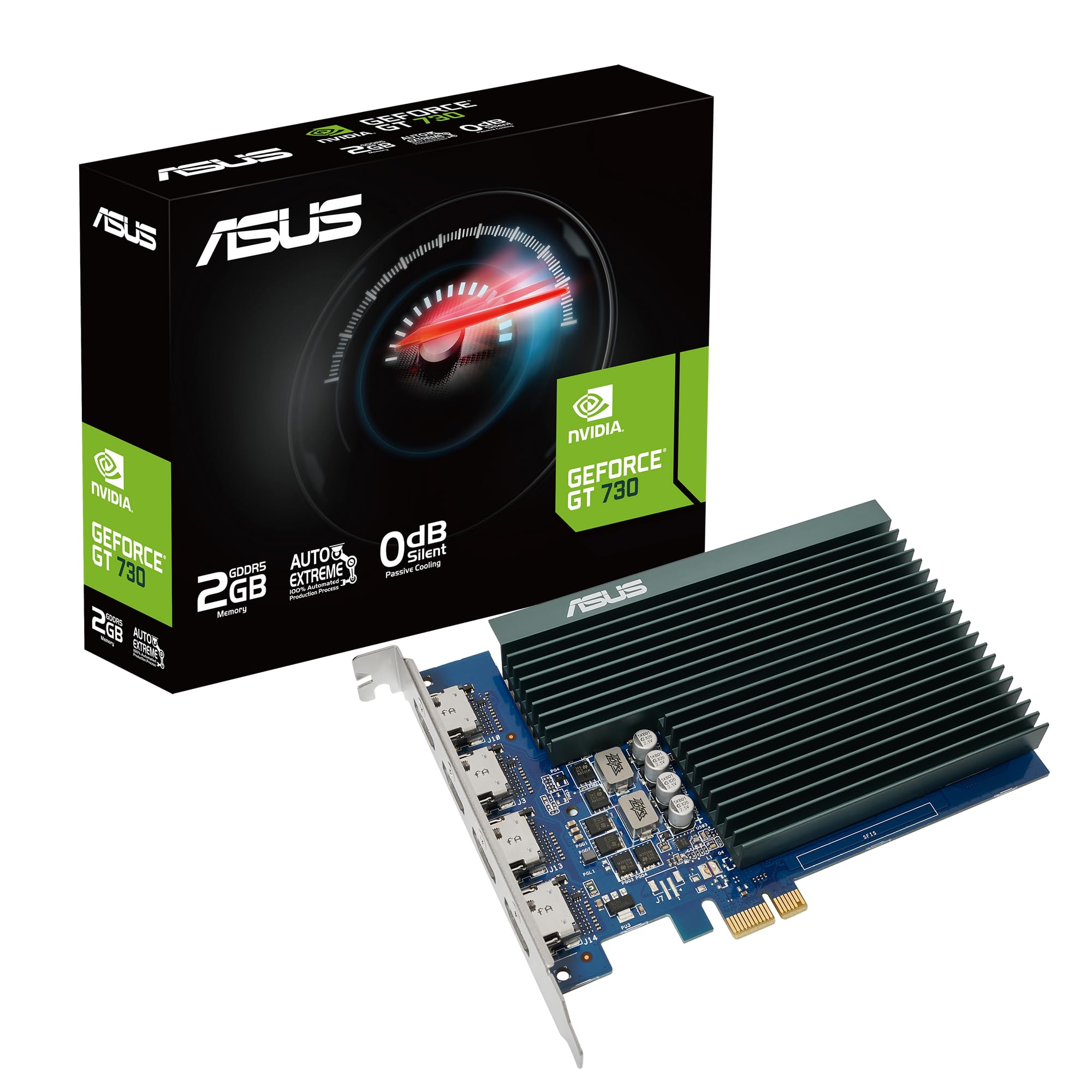 GeForce GT 730 2GB GDDR5 64 Bit Graphics Card With 4 HDMI Ports GT730-4H-SL-2GD5